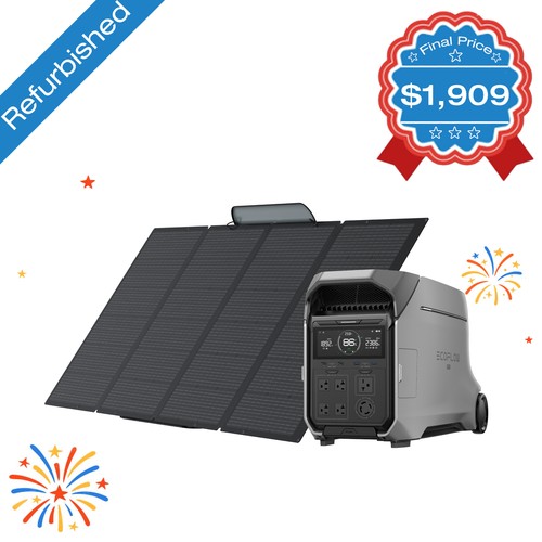 EcoFlow DELTA Pro 3 4kWh+400W Solar Panel Solar Generator