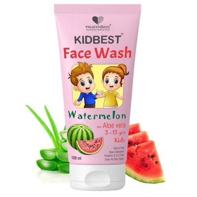 HealthBest Kids Multivitamin Face Wash 100ml | Natural Watermelon