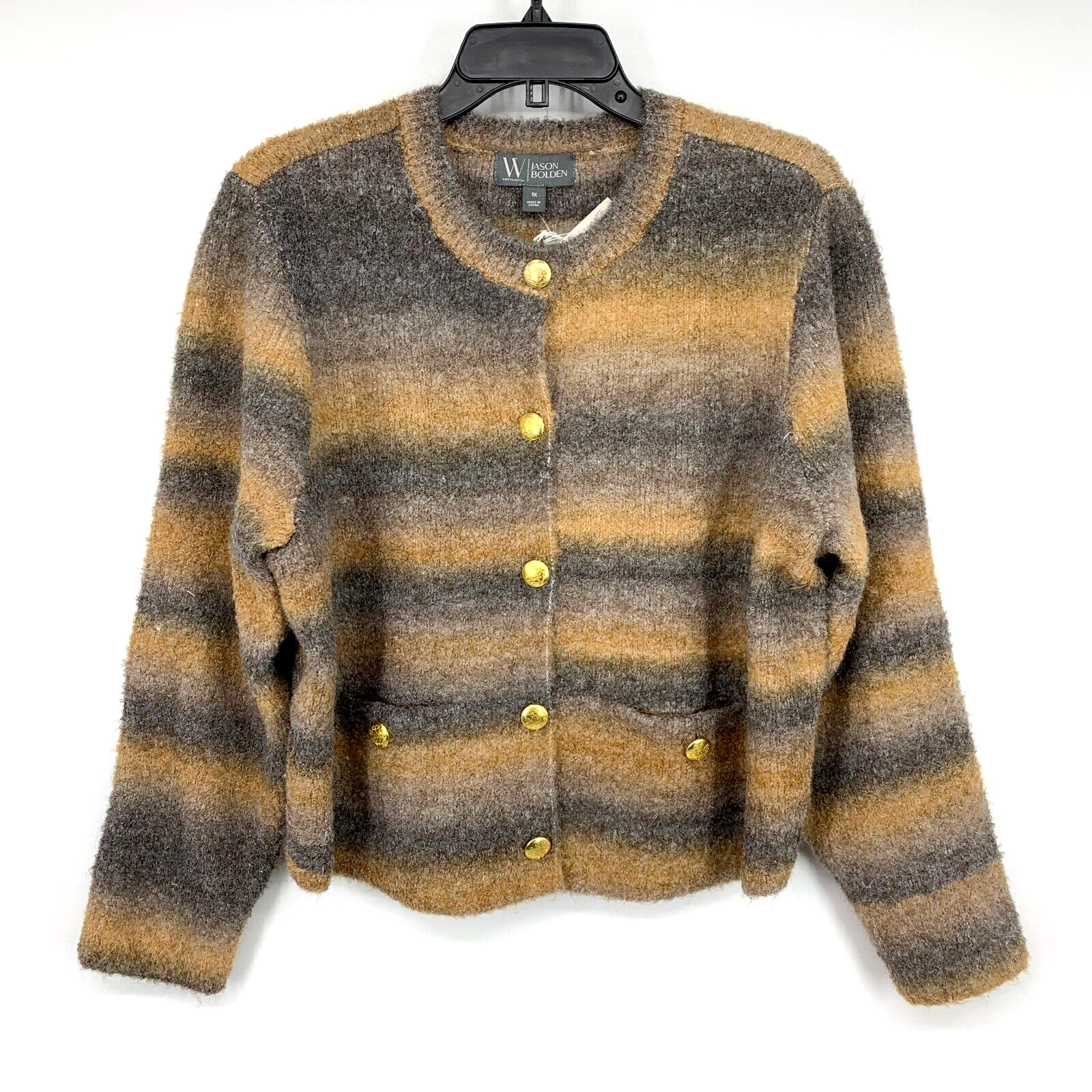 Brandy Long Sleeve Twist Knit Sweater O-Neck Zoe Kint
