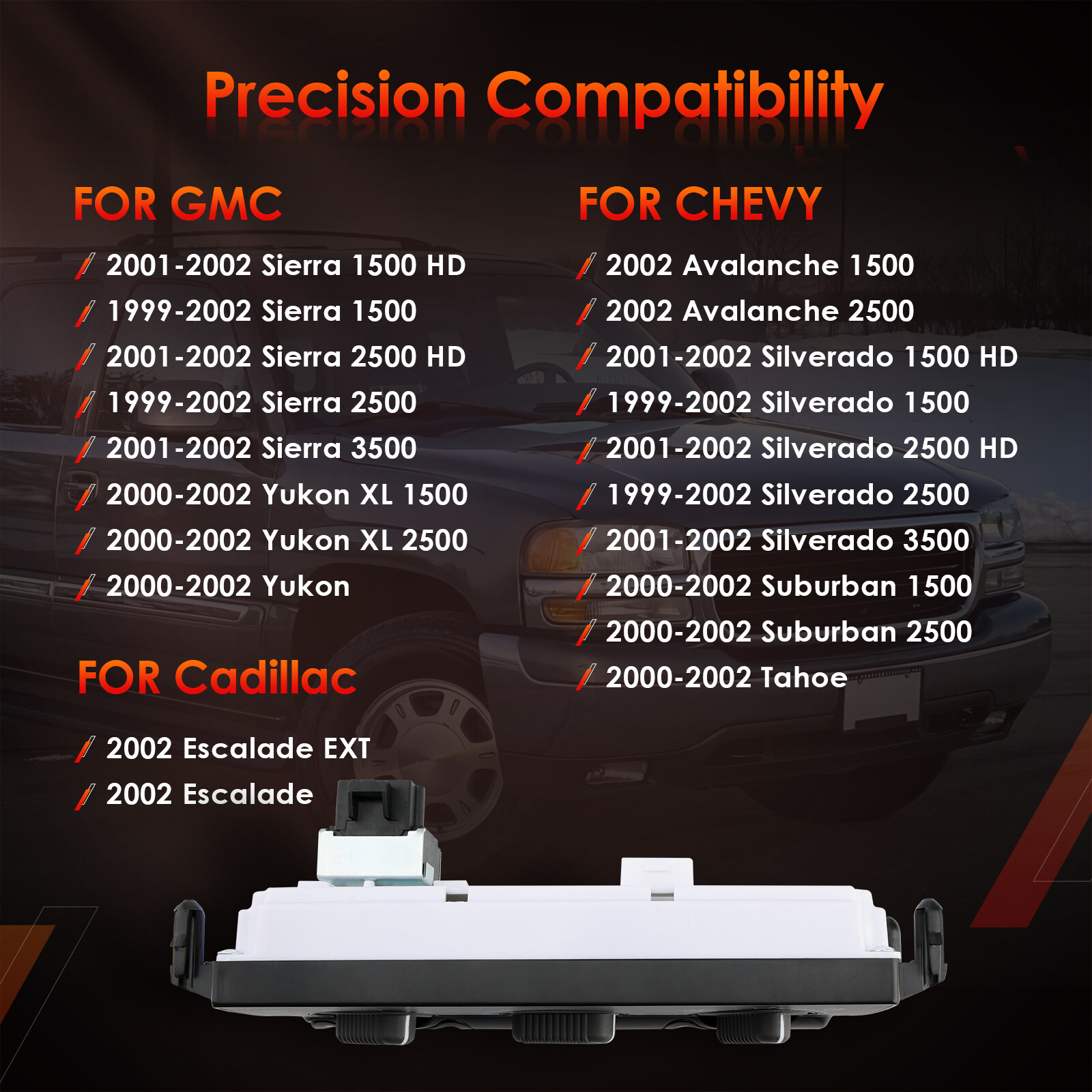 HVAC Climate Control Module Panel For 99-02 Chevy GMC Silverado Sierra 1500 2500