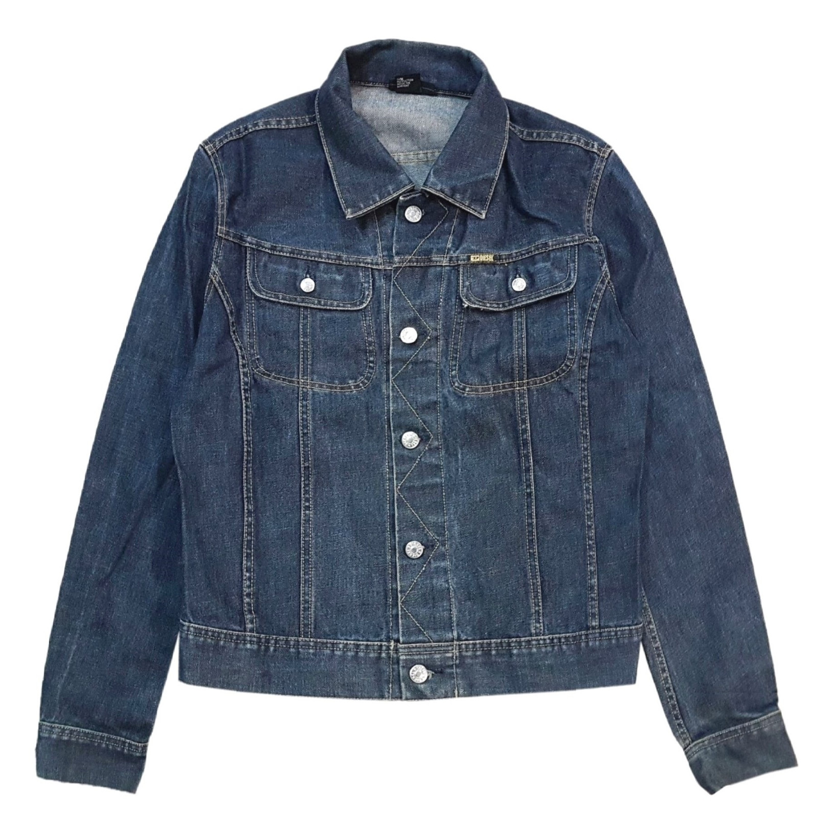 DIESEL Gジャン DIESEL GREGG 792 Denim Jacket Trucker Flap Pocket Shirt