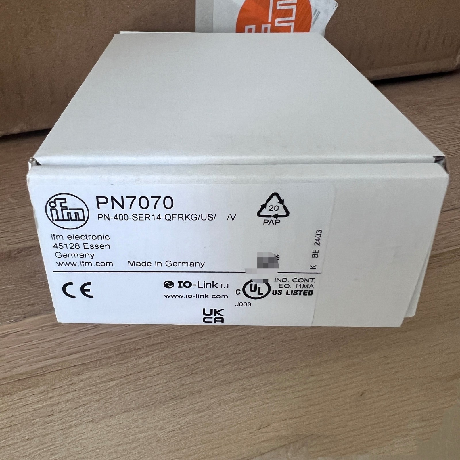 1PC Brand New IFM Pressure Sensor PN7070