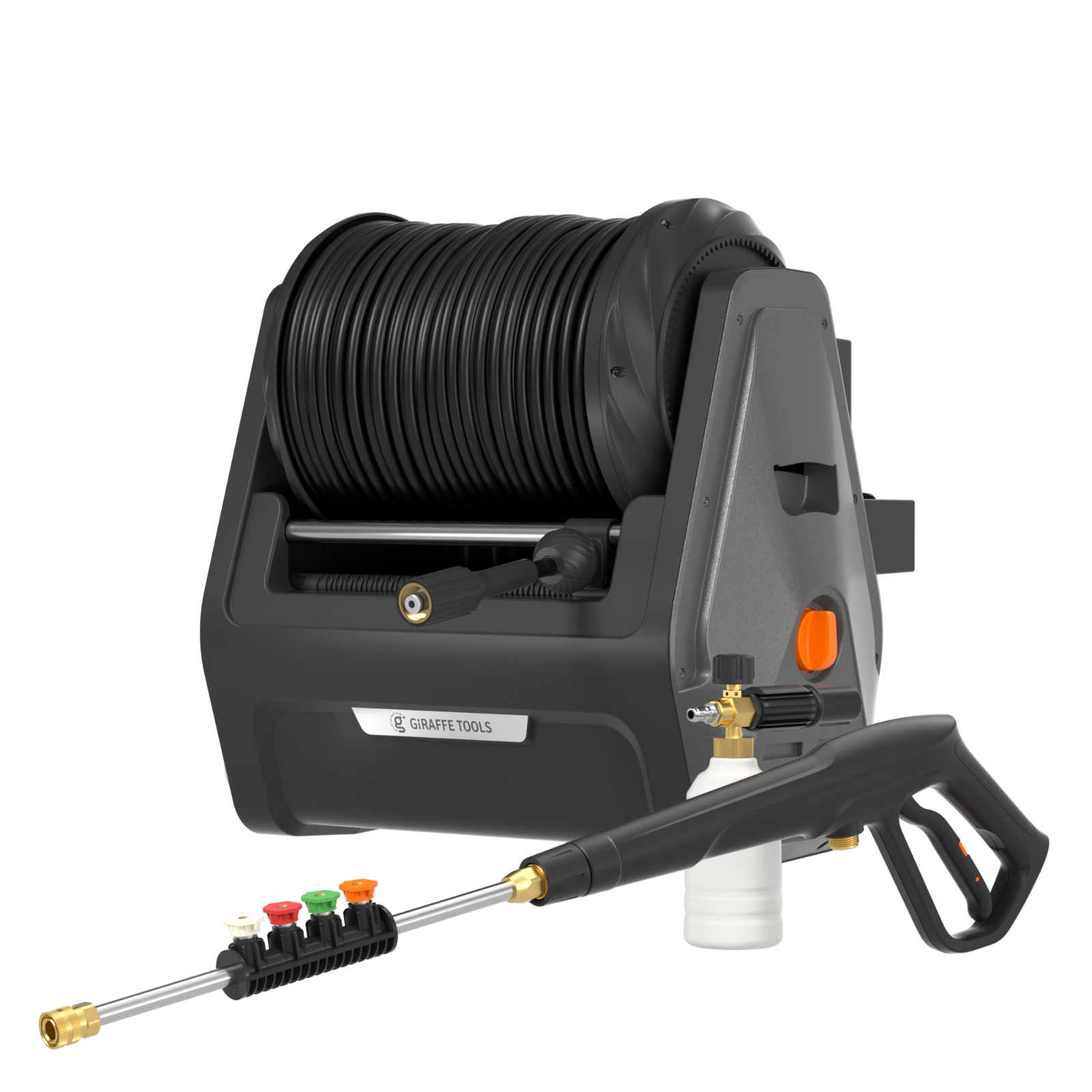 Giraffe Tools 2.0 GPM Electric Power Pressure Washer, Wall Mounted Max 2400 PSI