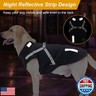 Warm Dog Coat: Winter Jacket With Built-in Harness - Fleece Coat With Reflective Stripes, Waterproof Vest for Cold Weather - Small Medium Large Dogs, Black M