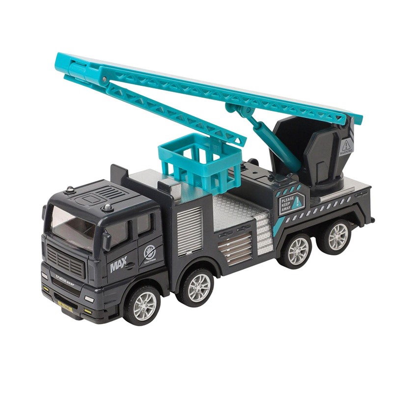 Friction Powered Fire Truck | Cement Pump Truck Hand Powered Push Car Ladder Toy