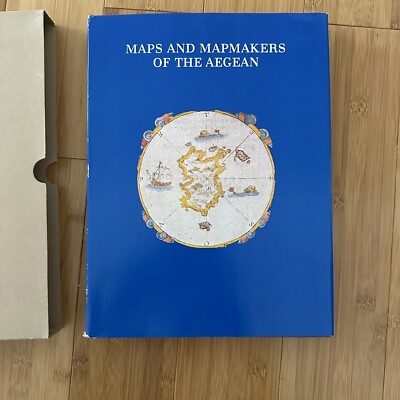 Maps And Mapmakers Of The Aegean 1985 HC DJ 1st Ed. Excellent W/ Slipcover