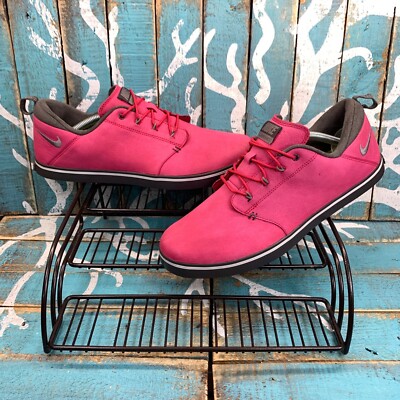 Nike Lunar Adapt Pink/Gray Golf Spikeless Shoes 652527-600 Women Sz 9.5
