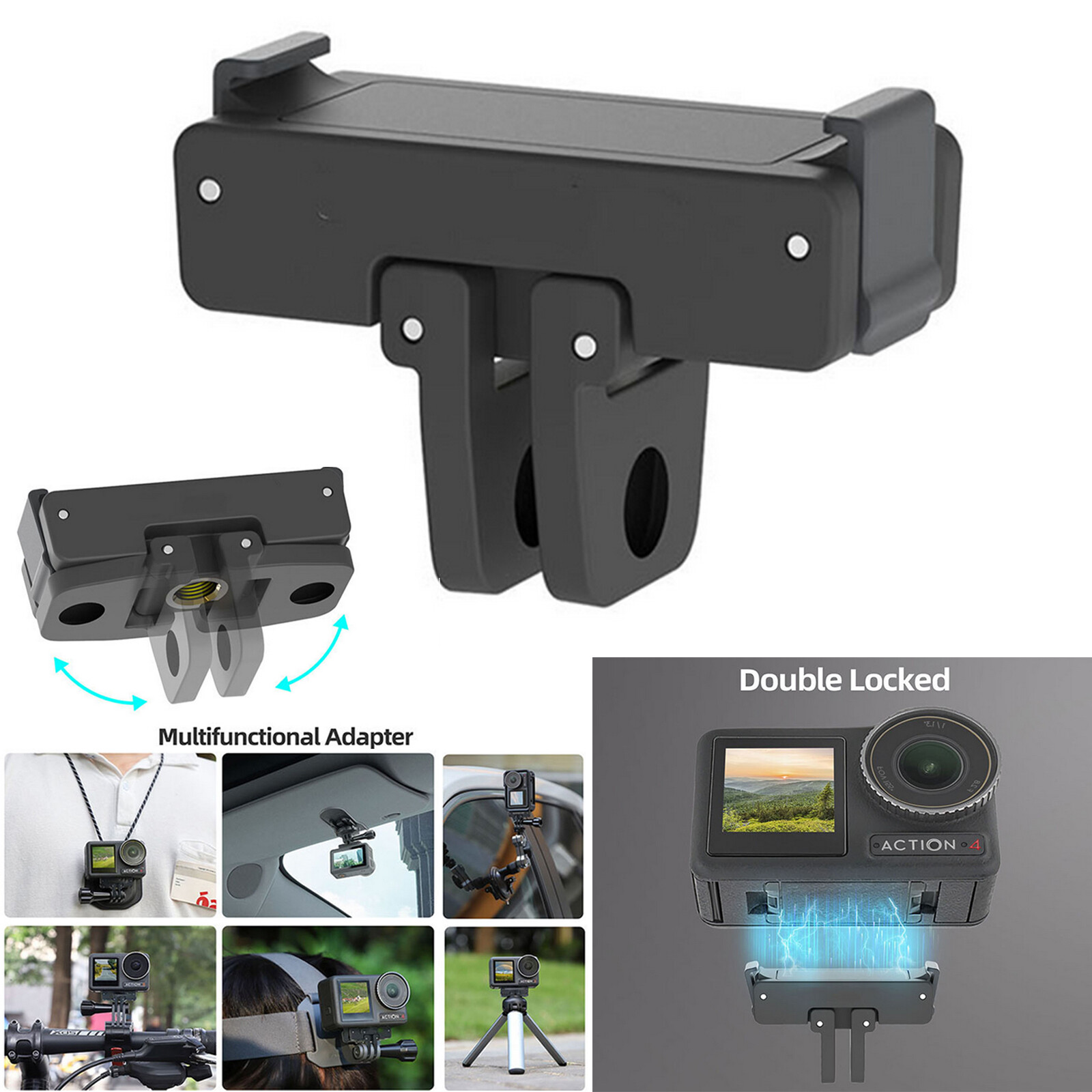 Magnetic Quick Release Adapter Mount For DJI Osmo Action 2/3/4 - View #10