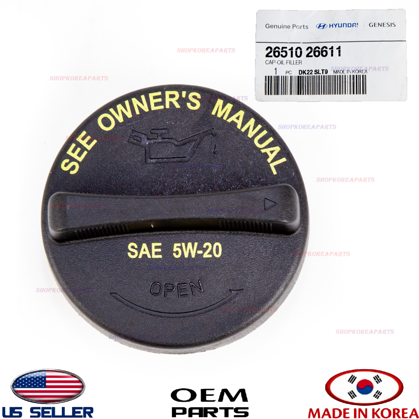 Genuine Engine Oil Filler Cap ⭐OEM⭐ HYUNDAI KIA 2007-2023 *See Compatibility