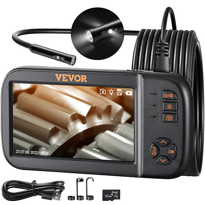 VEVOR Endoscope Camera 1080P HD Triple Lens Borescope Inspection Camera 4.5'' IPS