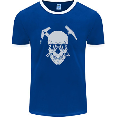 Rock Climbing Skull Mountain Climber Herren Ringer Maglietta FotL