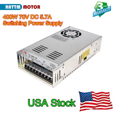 『US』 400W 70V DC Switch Power Supply Transformer 110V for LCD,LED light/CCTV/CNC