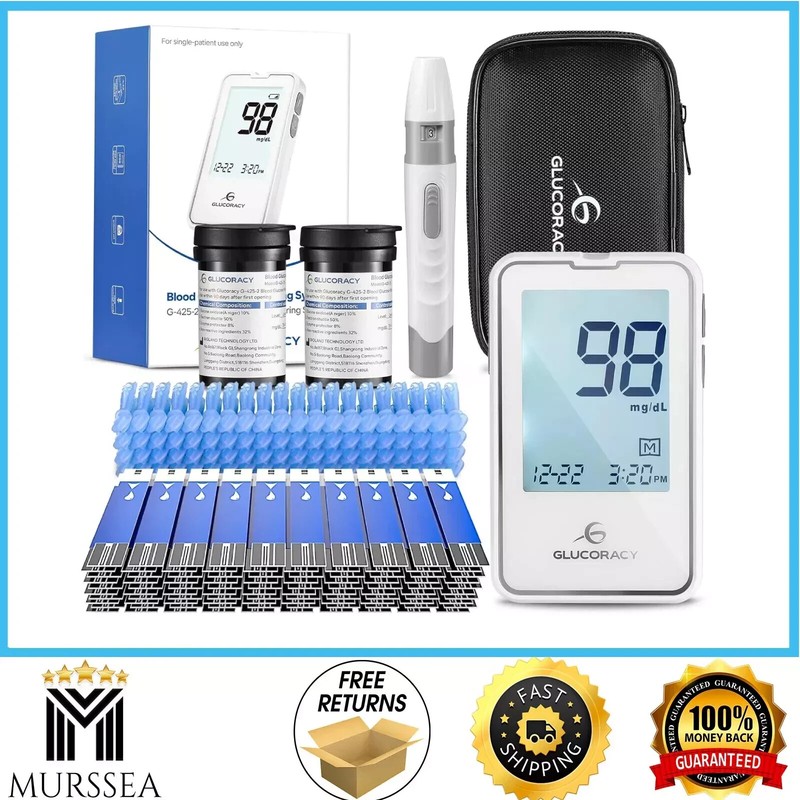 Diabetes Test Kit Blood Sugar Glucose Monitor Meter 206 PC