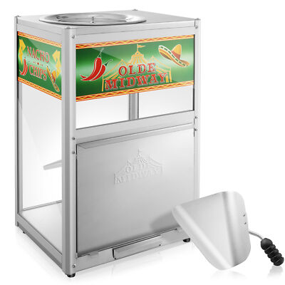 Nacho Chip Warmer Machine with Scoop, Commercial Grade Concession Display