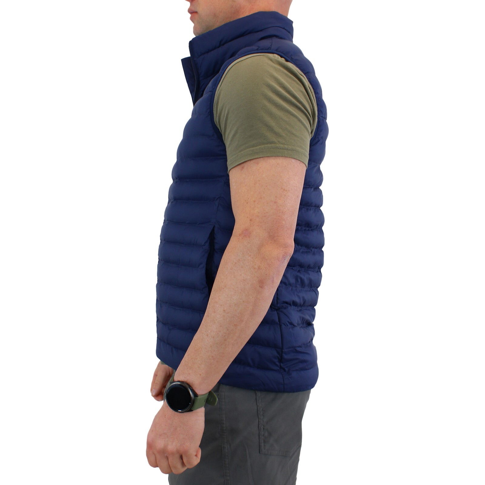 Men's Marmot Echo Vest Featherless Puffer Insulated Shell Zippered Pockets $150