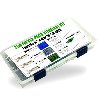 360pc (Terminals Sealer 10-12 AWG) APTIV/DELPHI Metri-Pack 280 Series 30 Amp Kit