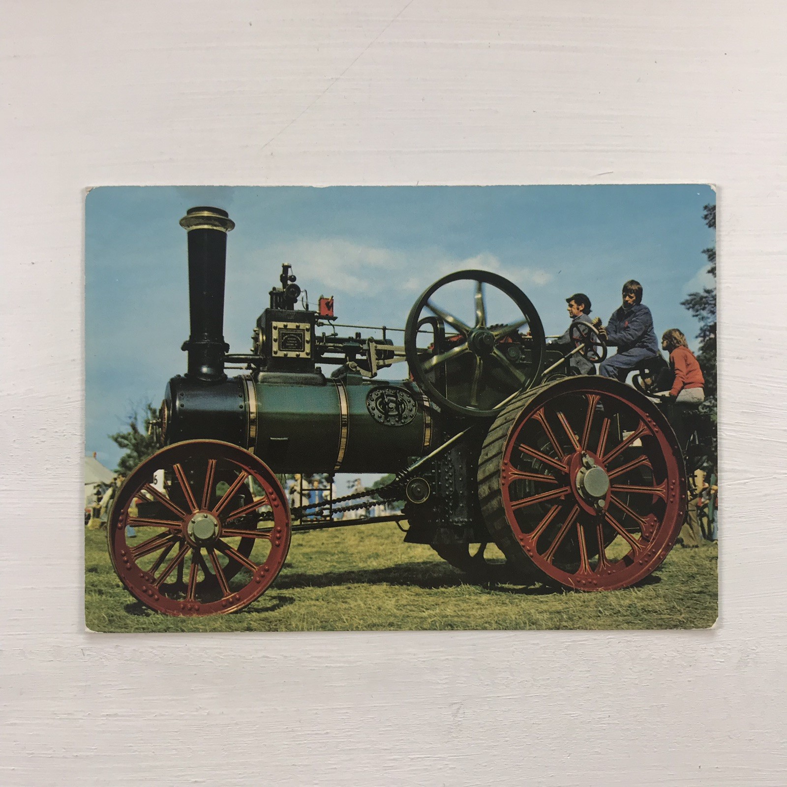 1921 Clayton & Shuttleworth Traction Engine Series Tractor Collectors Postcard