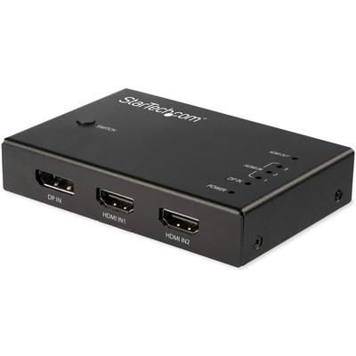 StarTech.com 4 Port HDMI Video Switch - 3X HDMI & 1x DisplayPort - 4K 60Hz - ...