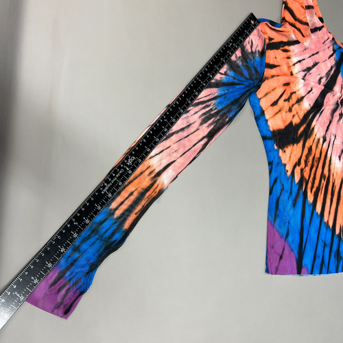 AFRM Zadie Turtleneck Pullover w/Thumb Holes Women's S Blue Halo Placement AET02