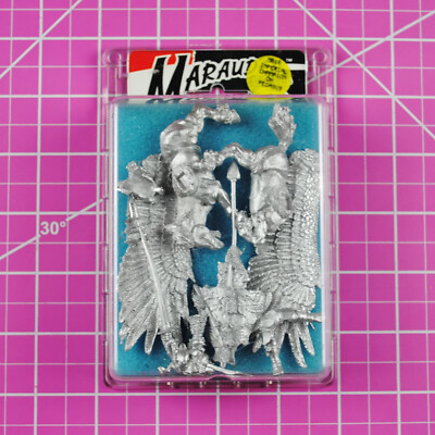 Warhammer Marauder Imperial Champion on Pegasus, Metal - Rare OOP Citadel Empire