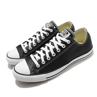 Converse Chuck Taylor All Star OX Oxford Leather Black Men Women Shoes 132174C
