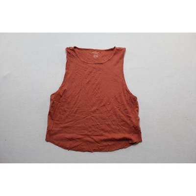 American Eagle Tank Top Womens Double Extra Large Rust Excellent Ribbed Crewneck