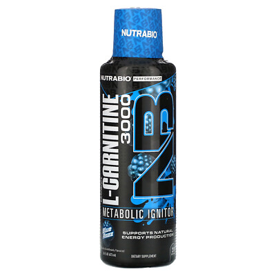 LeanShots L-Carnitine 3000, Blue Razz, 16 fl oz (473 ml)