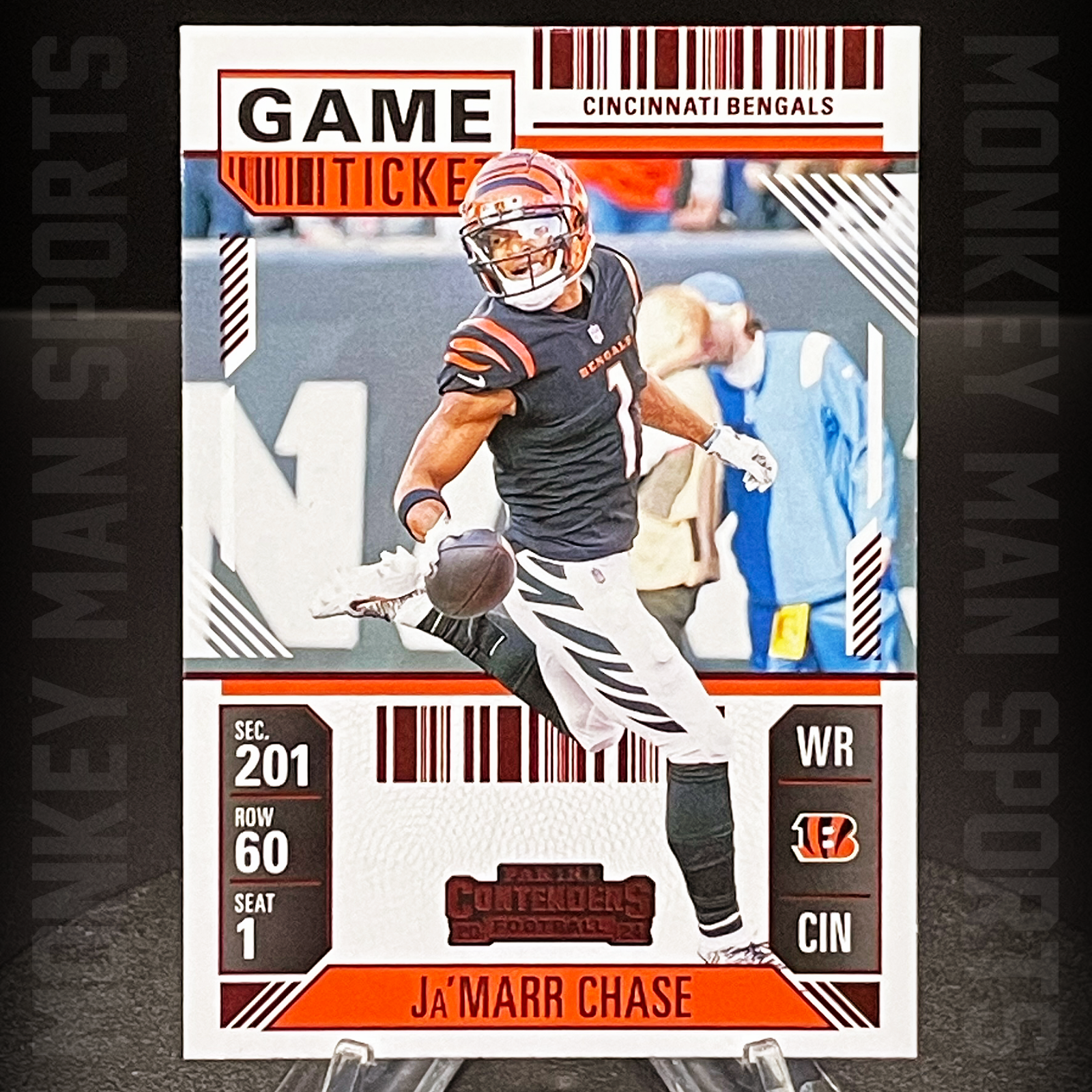 2024 Contenders - Ja'Marr Chase - #21 GAME TICKET RED FOIL BENGALS MINT