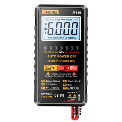 Aneng M119 Digital Multimeter Tester 6000 Counts High Precision Tester 