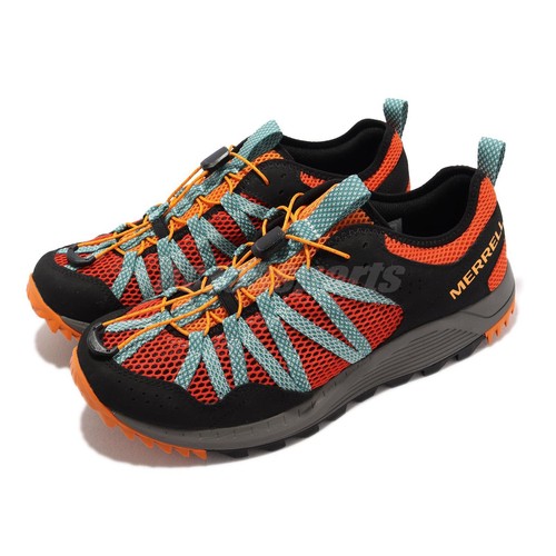 

Merrell Wildwood Aerosport Оранжевые Черные Мужчины На Открытом Воздухе Trail Water Shoes J135183, Оранжевый, Wildwood Aerosport