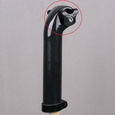 パーツ TREK Carbon Seat Mast Cap&amp;7mm Round Ears Trek Color-Matched Matte Carbon SeatMastCap & 7mm Round Ears