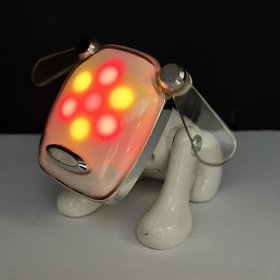 2005 Hasbro Sega iDog Interactive Robot Dog White Speaker No Tail Tested