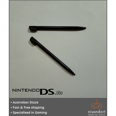 2x Nintendo DS Lite Stylus Black   (USG-004) - free post - Aust seller