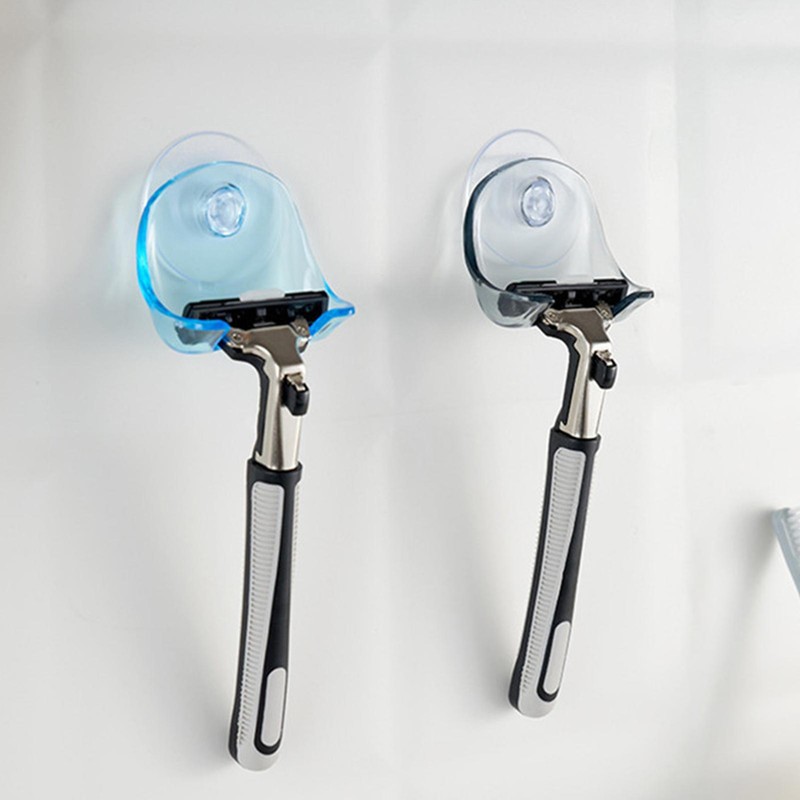 Holder Suction Cup Hook Razor Rack Waterproof Removable