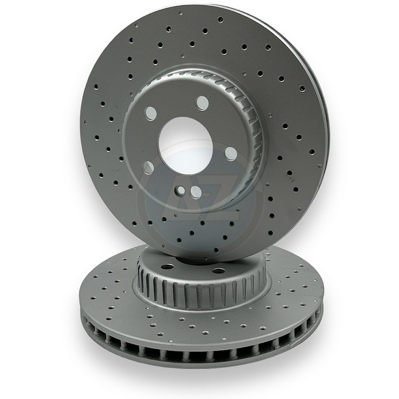 Pour Mercedes C180d Amg Sport CollÃ© Avant Disques Paire 318mm A0004212112 RevÃªTu