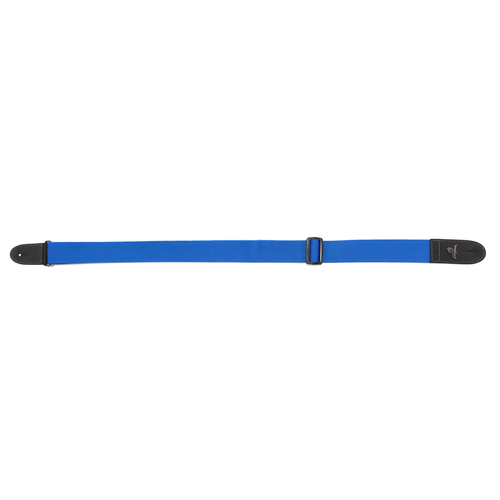 Magma Leathers  2" Soft-hand Polypropylene Guitar Strap Leather Ends Bright Blue