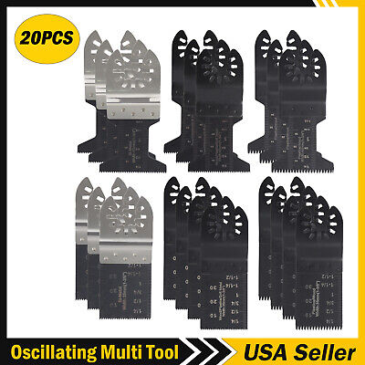 20PCS Multi Tool Oscillating Saw Blades For Dewalt Fein Multimaster Makita Bosch