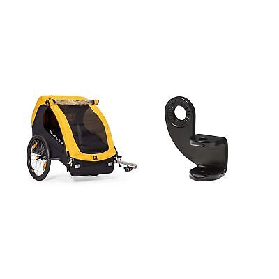 Burley Design Bee Bike Trailer, Yellow and Burley Design 12.2MM Steel Hitch B...