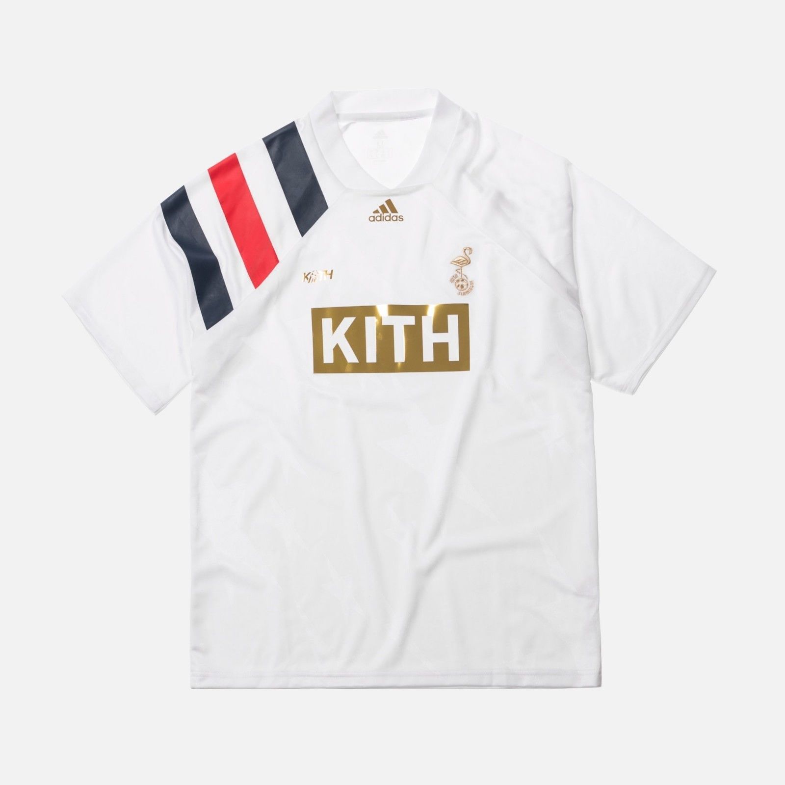 KITH X ADIDAS SOCCER MATCH JERSEY FLAMINGOS HOME White World KITH X ADIDAS SOCCER MATCH JERSEY FLAMINGOS HOME White World