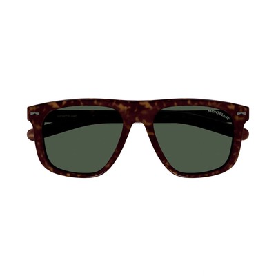 MONTBLANC MONT BLANC MB0227S-002 HAVANA HAVANA GREEN SUNGLASSES