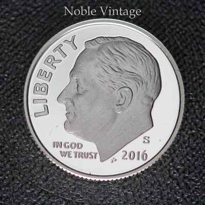 2016 S Silver Proof Roosevelt Dime - From a Proof Set - 90% Silver