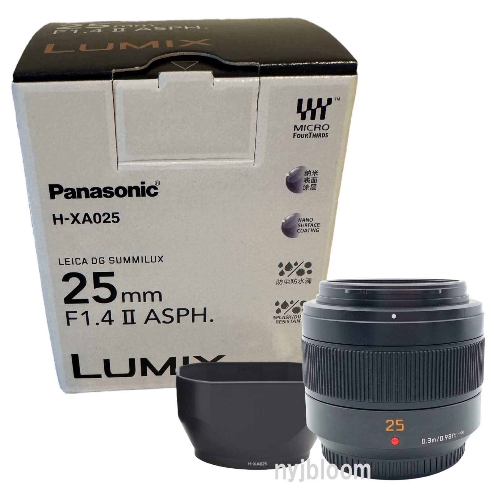 New Panasonic Leica DG Summilux 25mm f/1.4 II ASPH. Lens (H