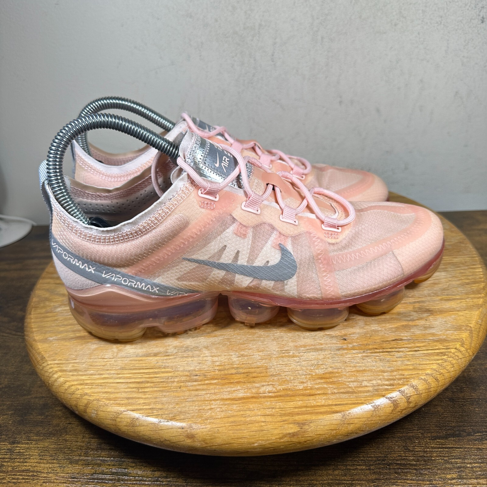 Nike Air Vapormax 2019 Pink Silver Women's Size 8.5 Sneakers