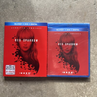 Red Sparrow (Blu-ray/DVD, 2018) 2 Disc Set! W/Slipcover! BRAND NEW!