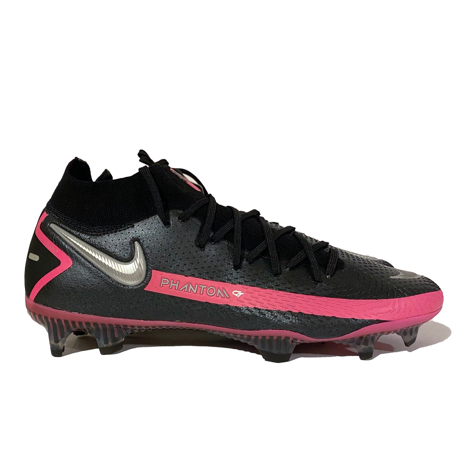 NIKE PHANTOM GT ELITE DF FG ACC FLYKNIT MENS SIZE 9.5 CW6589-006 BLACK  PINK: купить с доставкой из США, цена 11 737 руб - (233983040072)