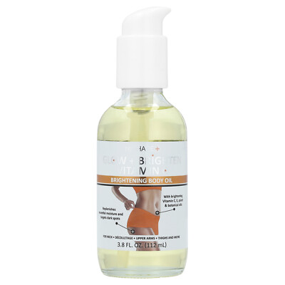 Glow + Brightening Vitamin C, Осветляющее масло для тела, 3,8 жидких унции (112 мл)