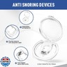 OHALEEP Anti Snoring Devices, Snore Stopper with Adjustable Magnet, Silicone Nose Clip Stop Snoring, Effective to Relieve Snoring, Snoring Solution for Comfortable and Quieter Sleep, Clear, M