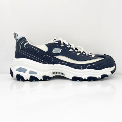 

Skechers Womens D Lites 11930EW Синие повседневные кроссовки, размер 8,5, Синий, D Lites
