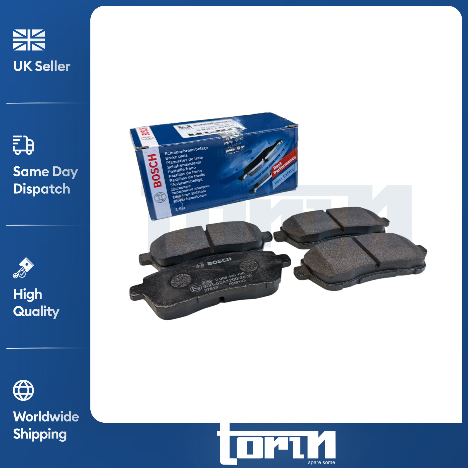 Fits Ford Fiesta Mk5 Mk6 Suzuki Brake Pads Set Front Swift Baleno 8V512K021AB