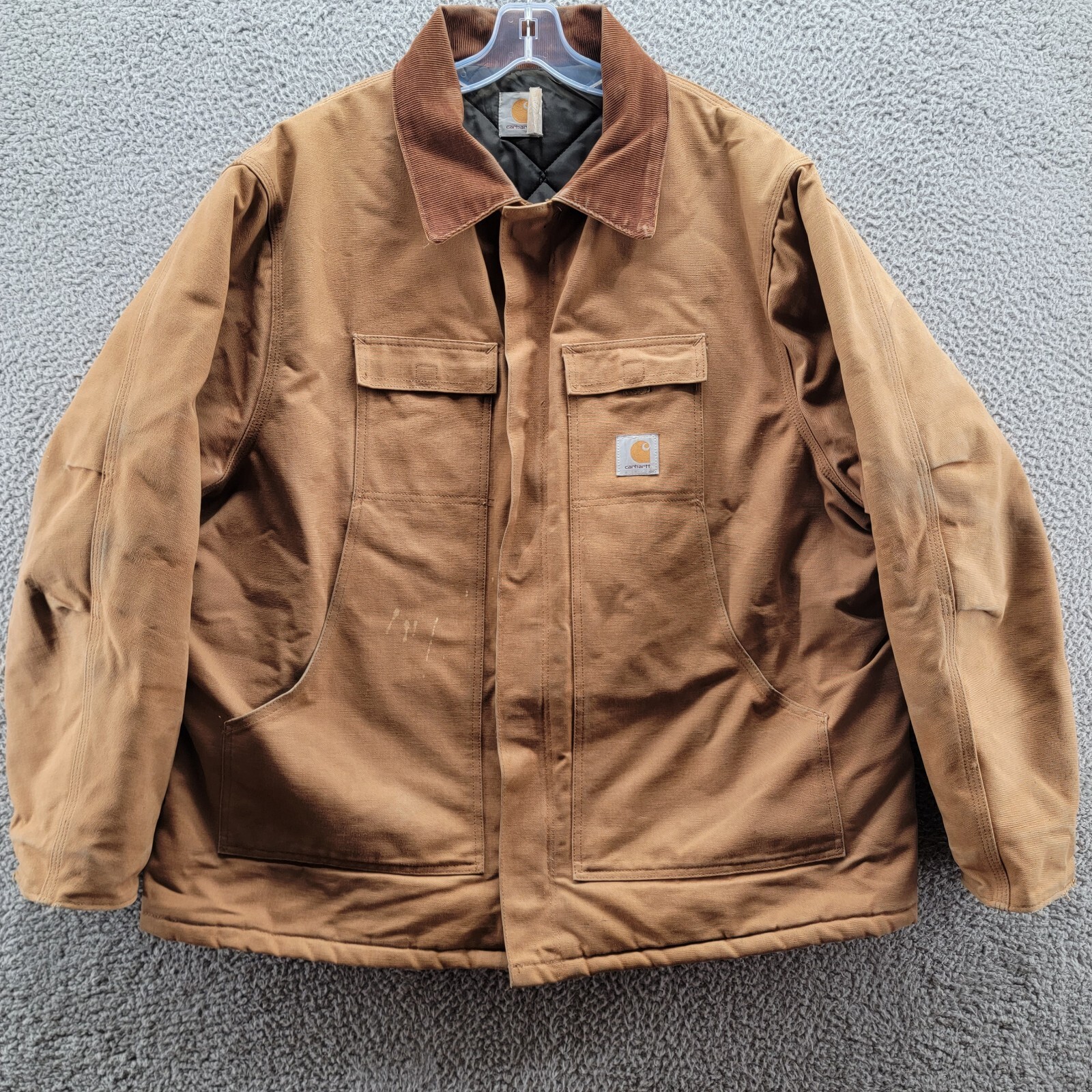 Vintage Carhartt Jacket Men's Duck Arctic Quilted Tan CQ186 Vintage Carhartt Jacket Men's Duck Arctic Quilted Tan CQ186